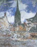 Claude Monet The Bell-Tower of Saint-Catherine at Honfleur France oil painting artist
